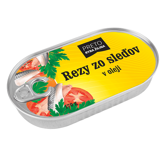 Rezy zo sleďov v oleji 170g