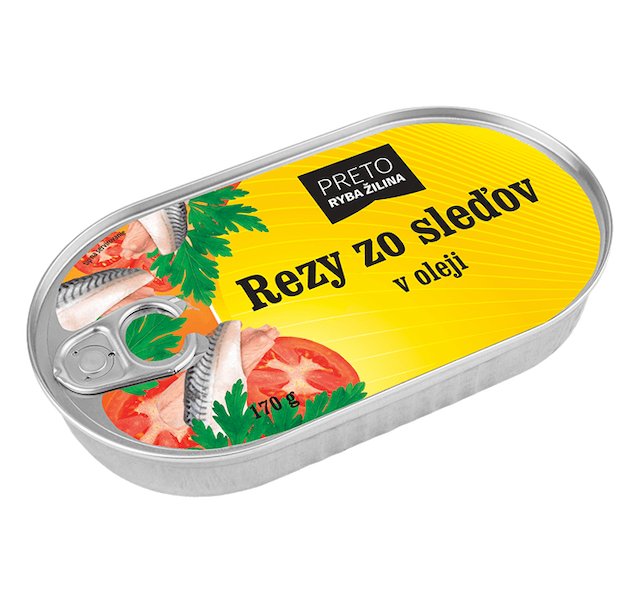 Rezy zo sleďov v oleji 170g
