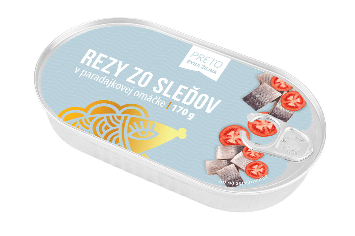 Rezy zo sleďov v paradajkovej omáčke 170g