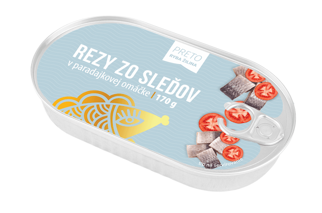 Rezy zo sleďov v paradajkovej omáčke 170g