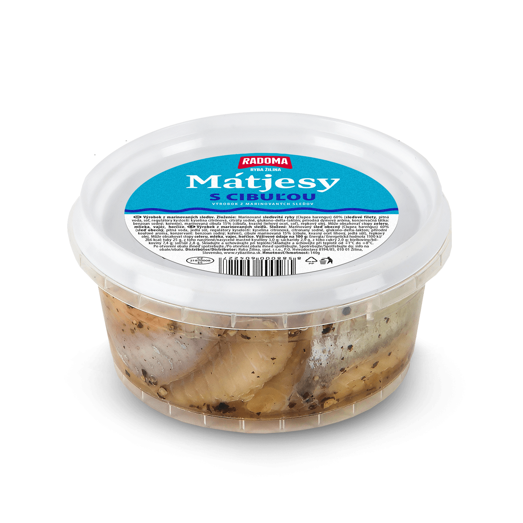 Matjesy s cibuľou 140g