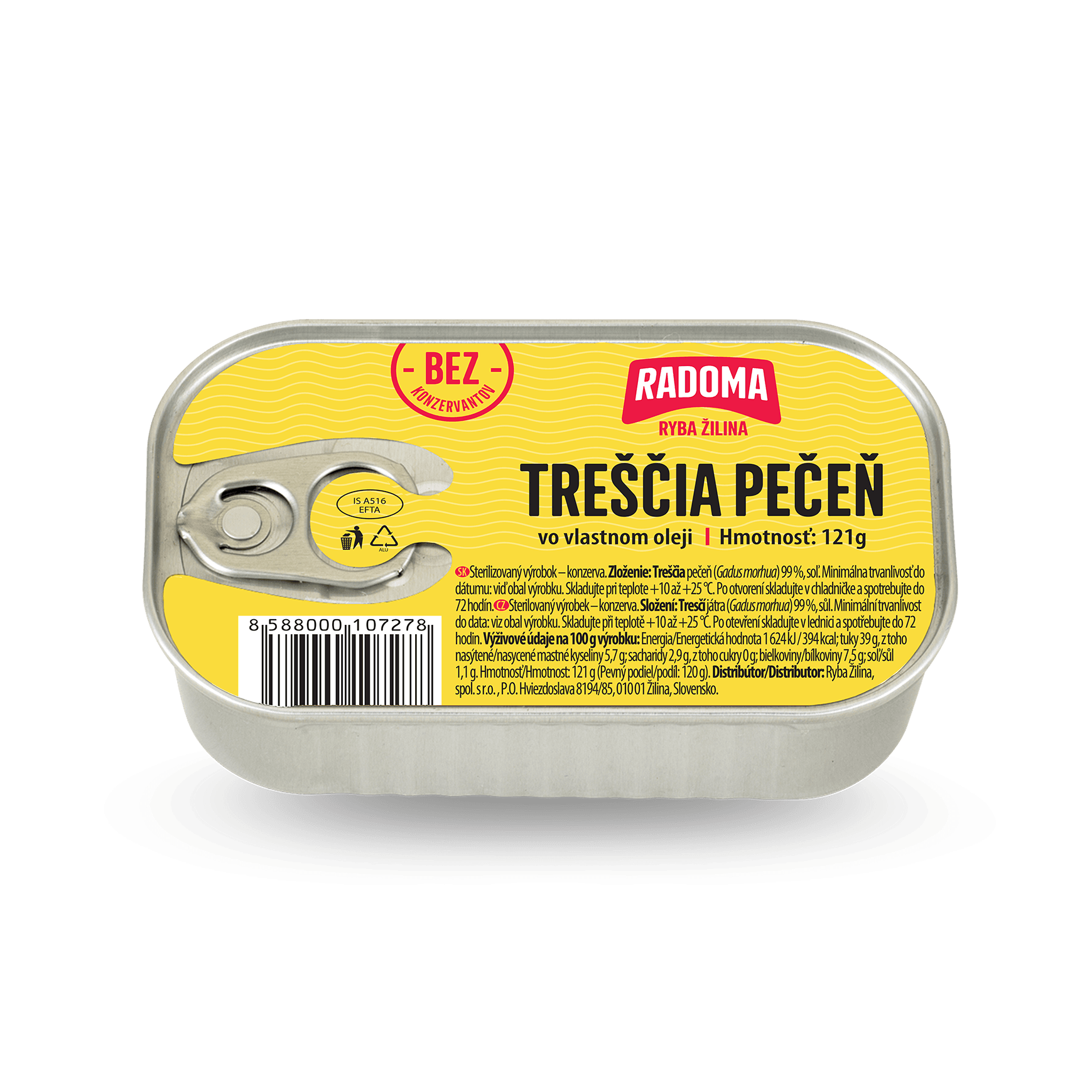 Radoma Treščia pečeň 121g