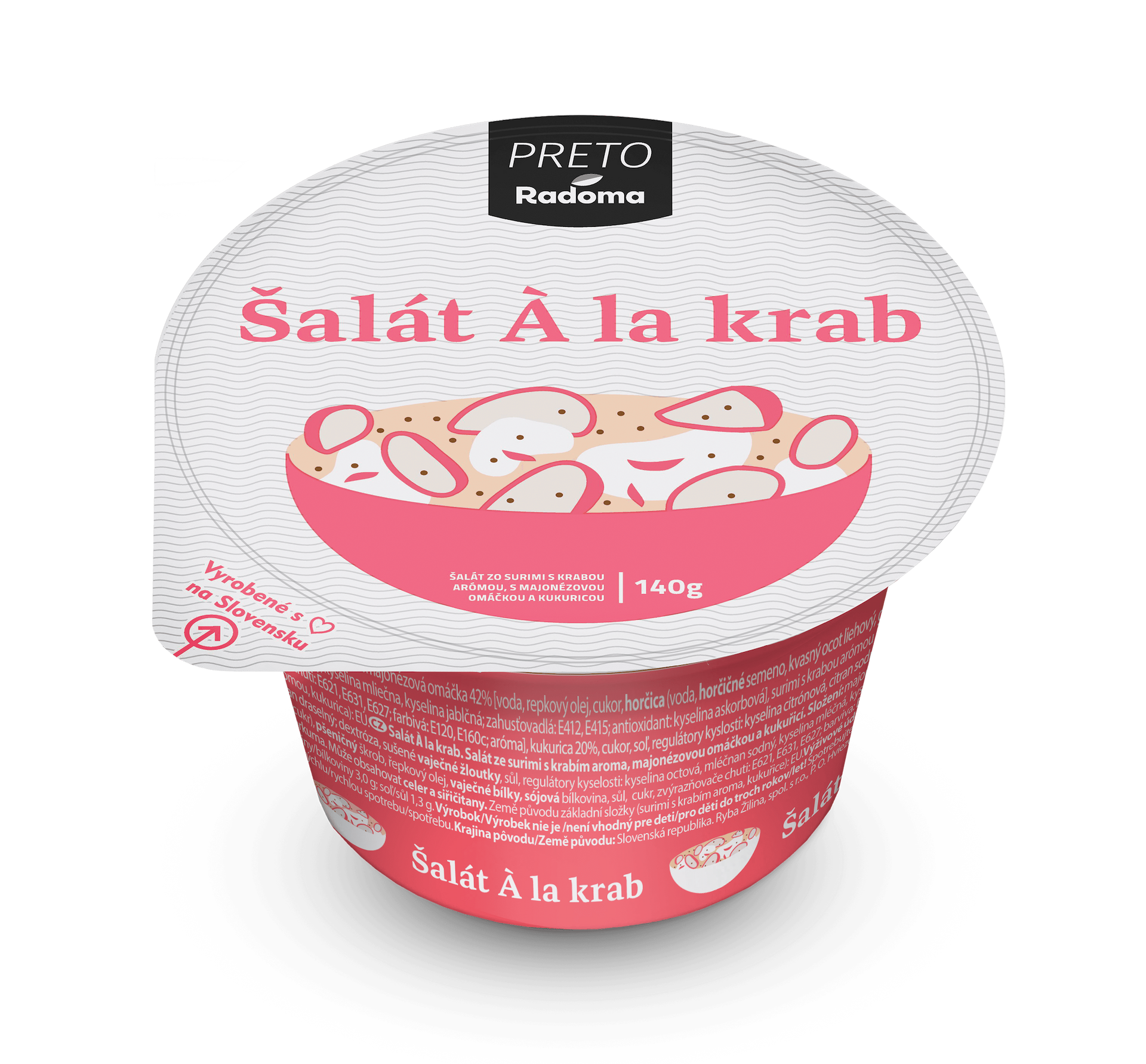 Šalát á la krab 140g