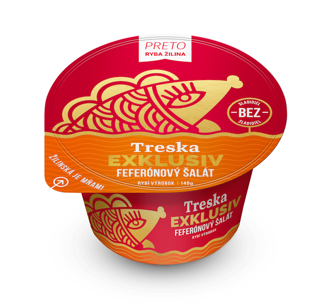 Treska Exklusiv s feferónovým šalátom 145g