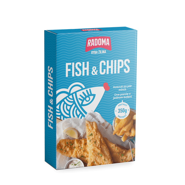 Fish and chips 350g