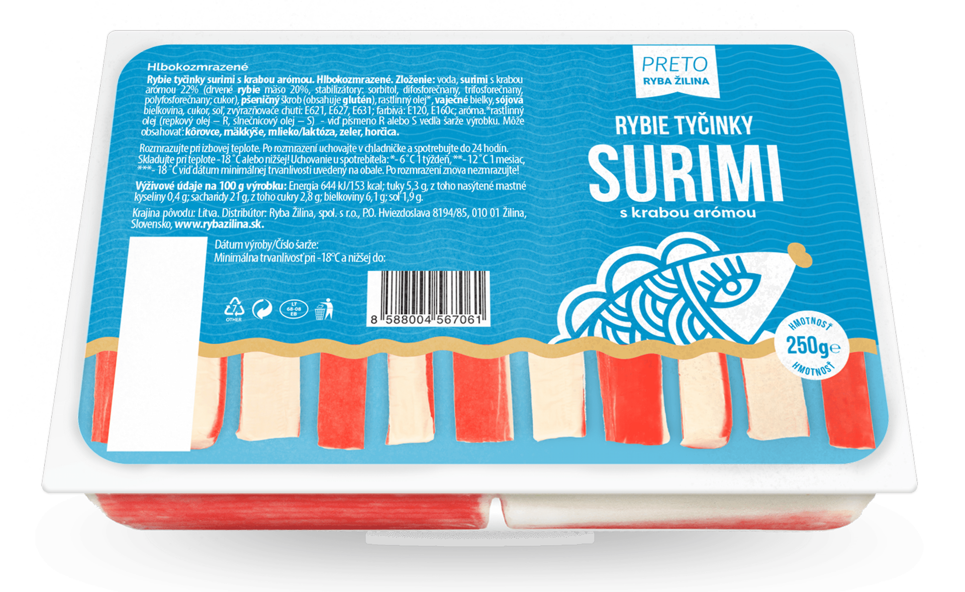 Rybie tyčinky Surimi 250g