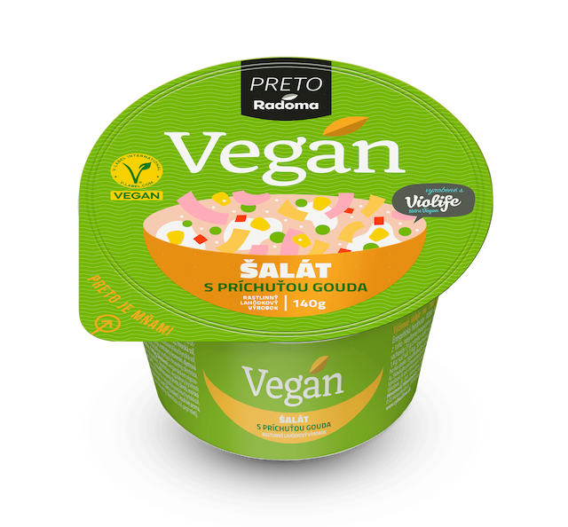 VEGAN šalát s príchuťou Gouda 140g 