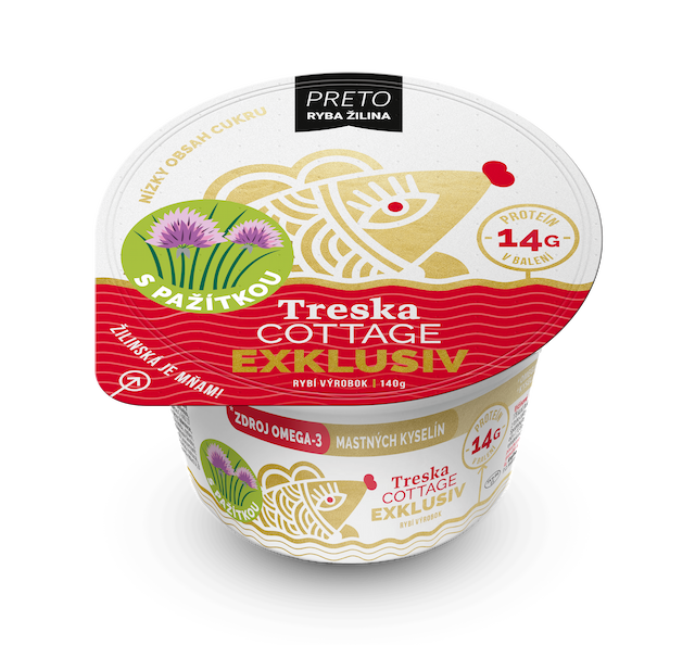 Treska Cottage Exklusiv   s pažítkou 140g