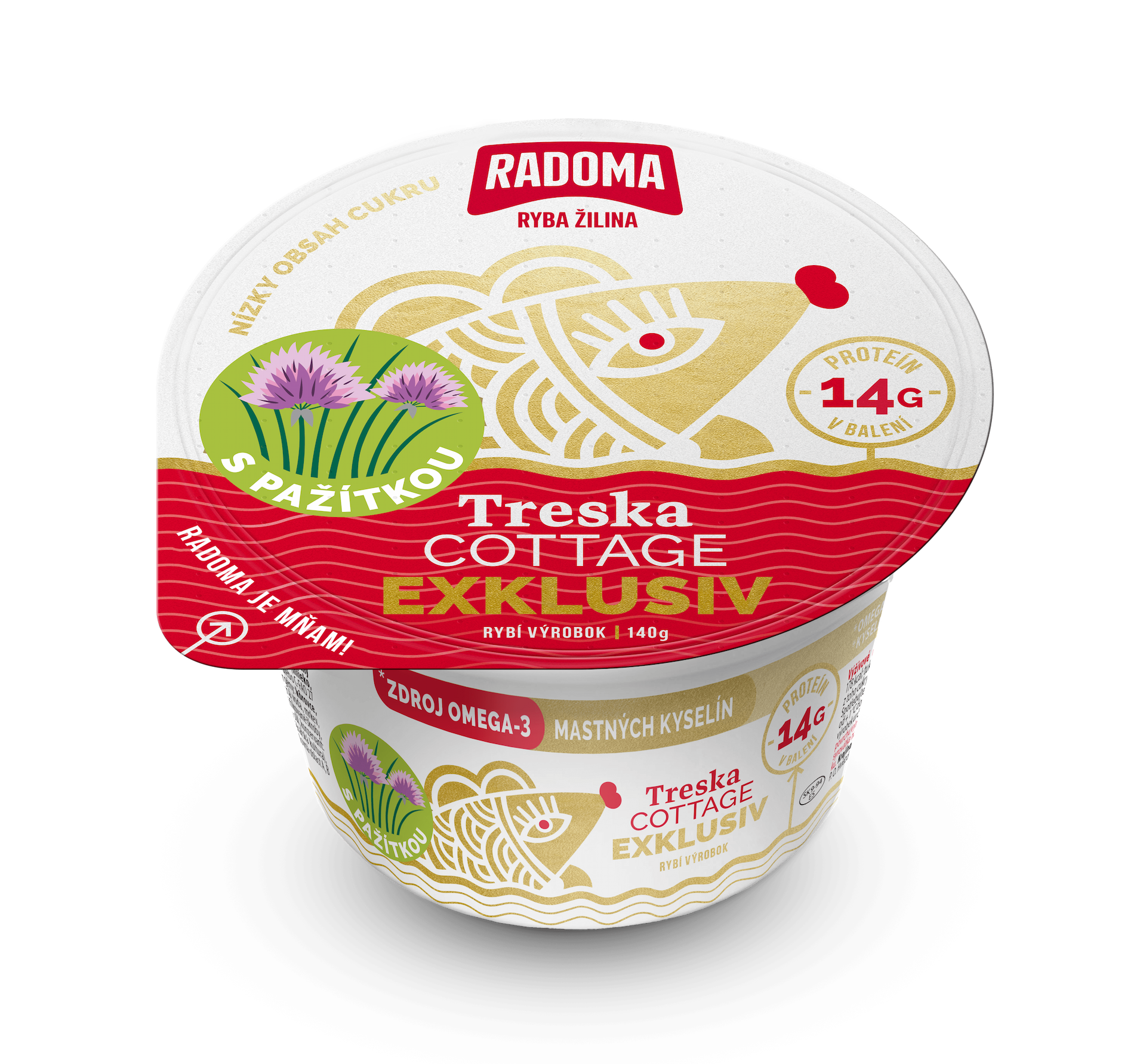 Treska Cottage Exklusiv   s pažítkou 140g