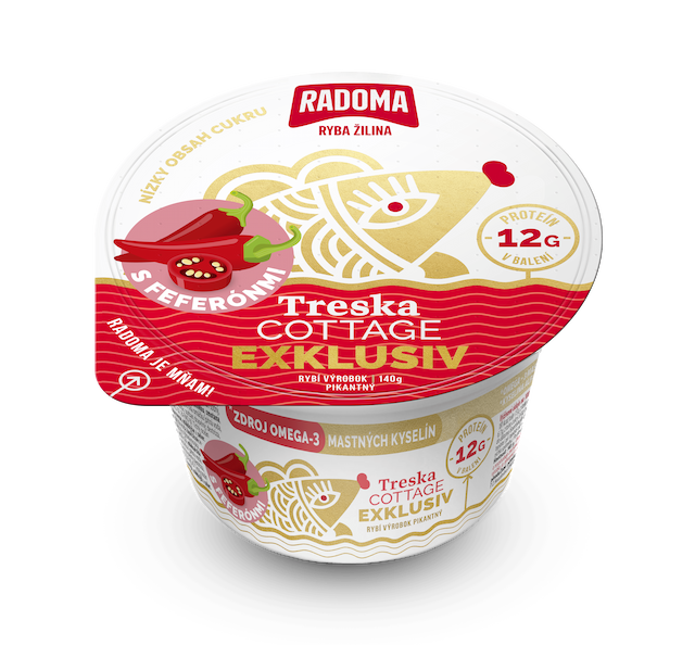 Treska Cottage Exklusiv s feferónmi 140g