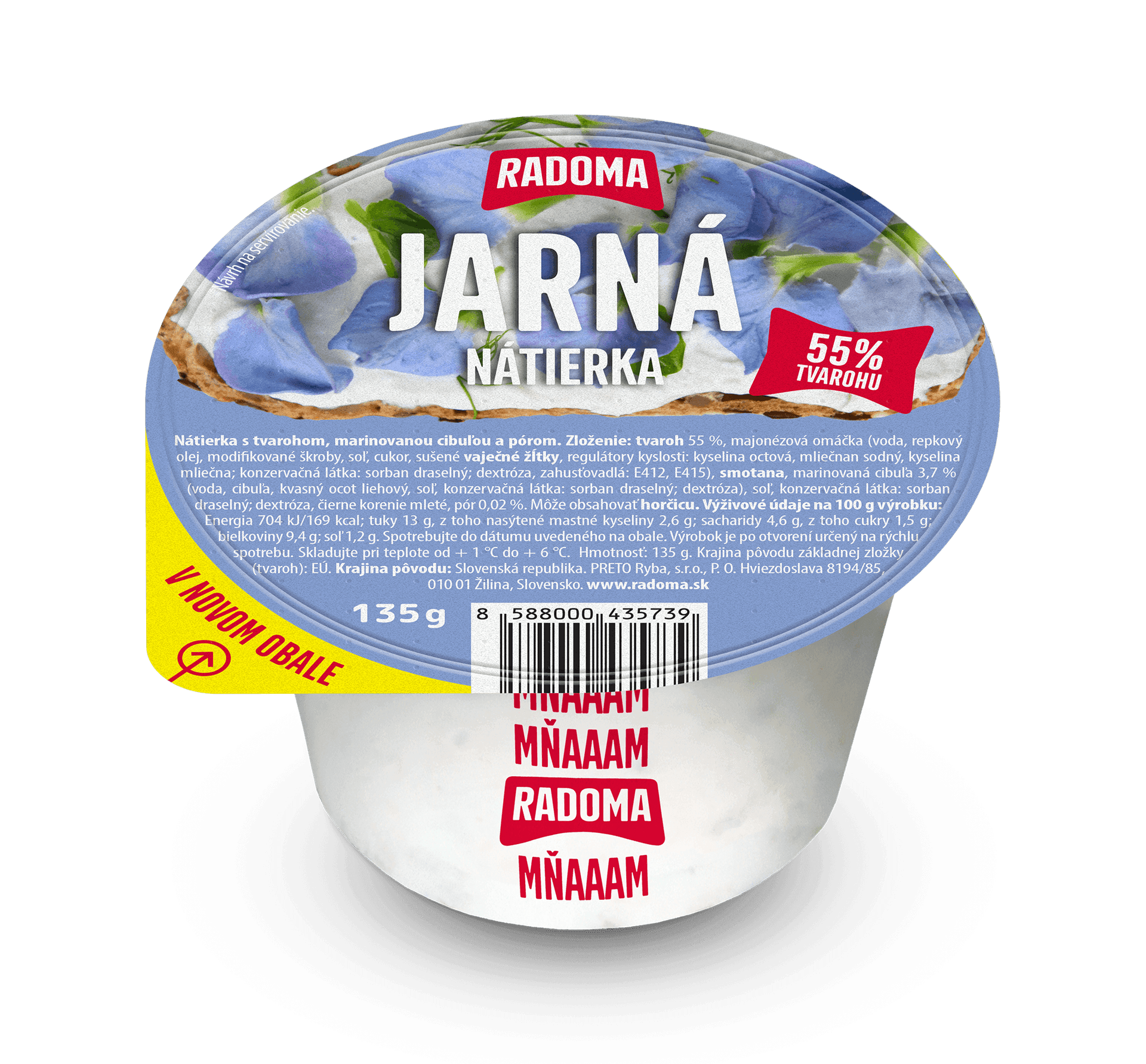 Jarná nátierka s tvarohom 135g