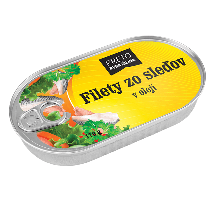  Filety zo sleďov v oleji 170g