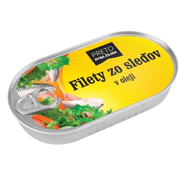  Filety zo sleďov v oleji 170g