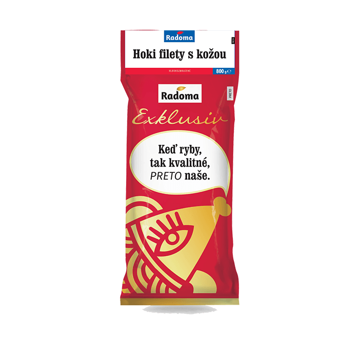 Hoki filety s kožou 800g 