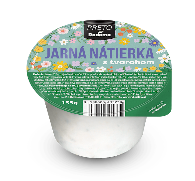 Jarná nátierka s tvarohom 135g