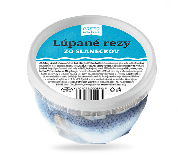 Lúpané rezy zo slanečkov 200g