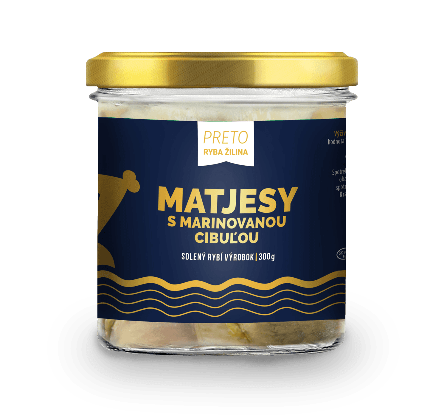 Matjesy v oleji s marinovanou cibuľou 300g