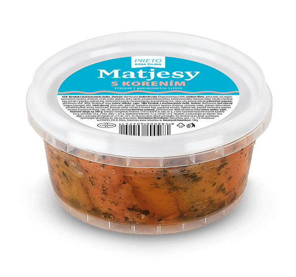 Matjesy s korením 140g