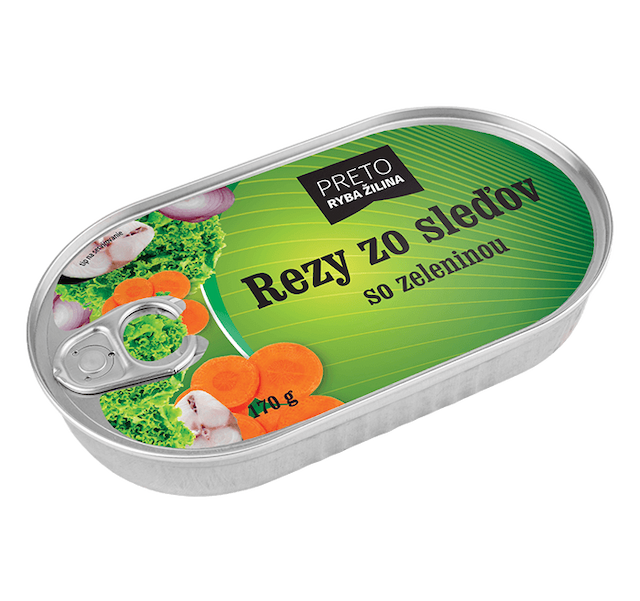 Rezy zo sleďov so zeleninou 170g