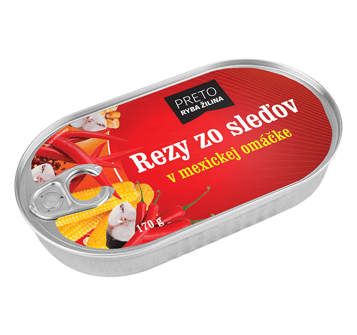  Rezy zo sleďov v mexickej omáčke 170g