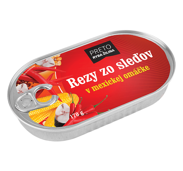  Rezy zo sleďov v mexickej omáčke 170g