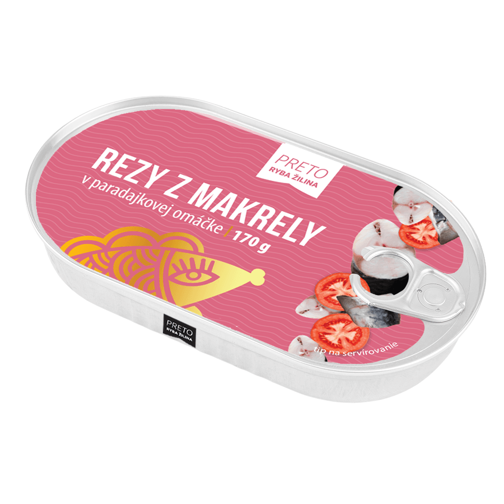 Rezy z makrely v paradajkovej omáčke 170g