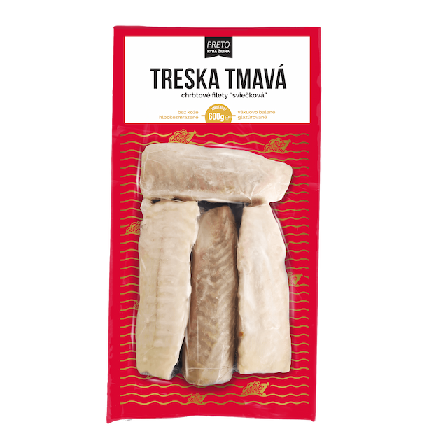 Treska tmavá chrbtové filety 600g