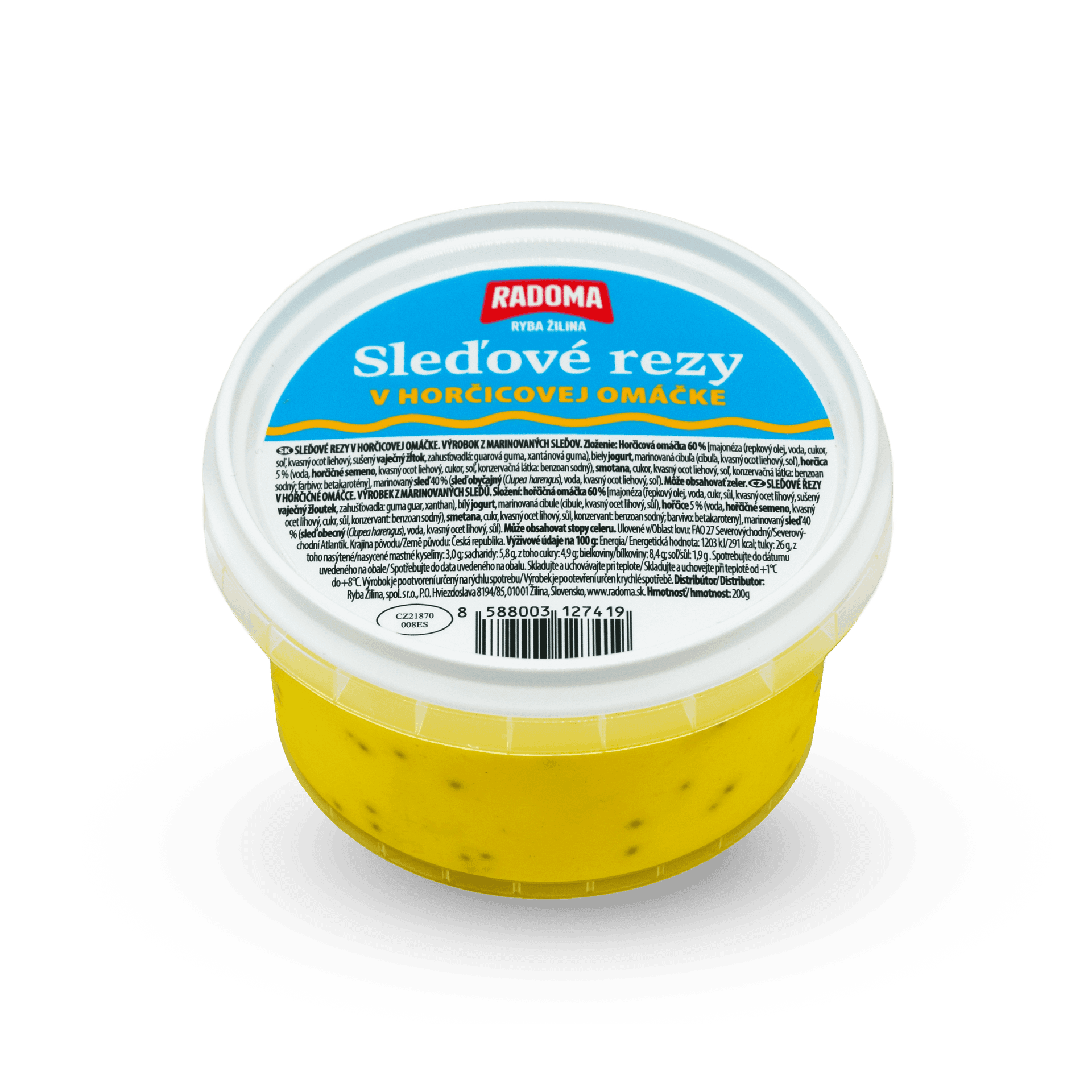Sleďové rezy v horčicovej omáčke 200g