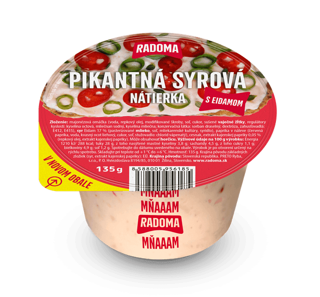 Pikantná syrová nátierka 135g