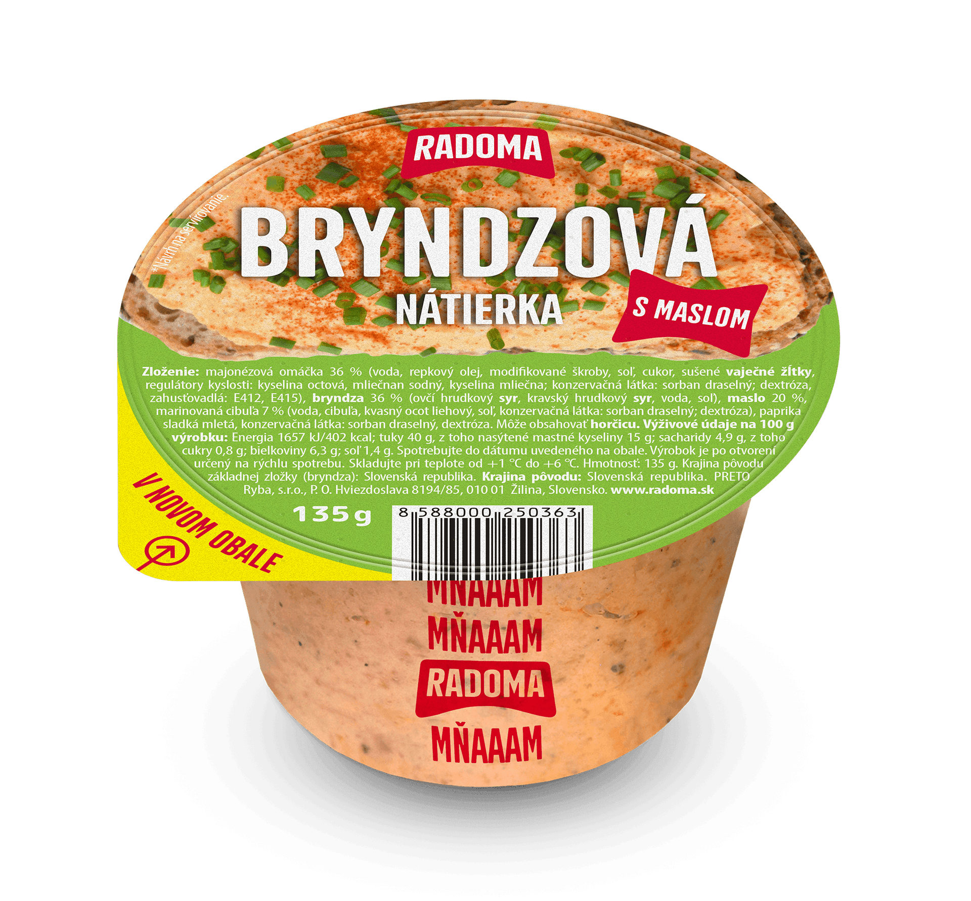 Bryndzová nátierka 135g
