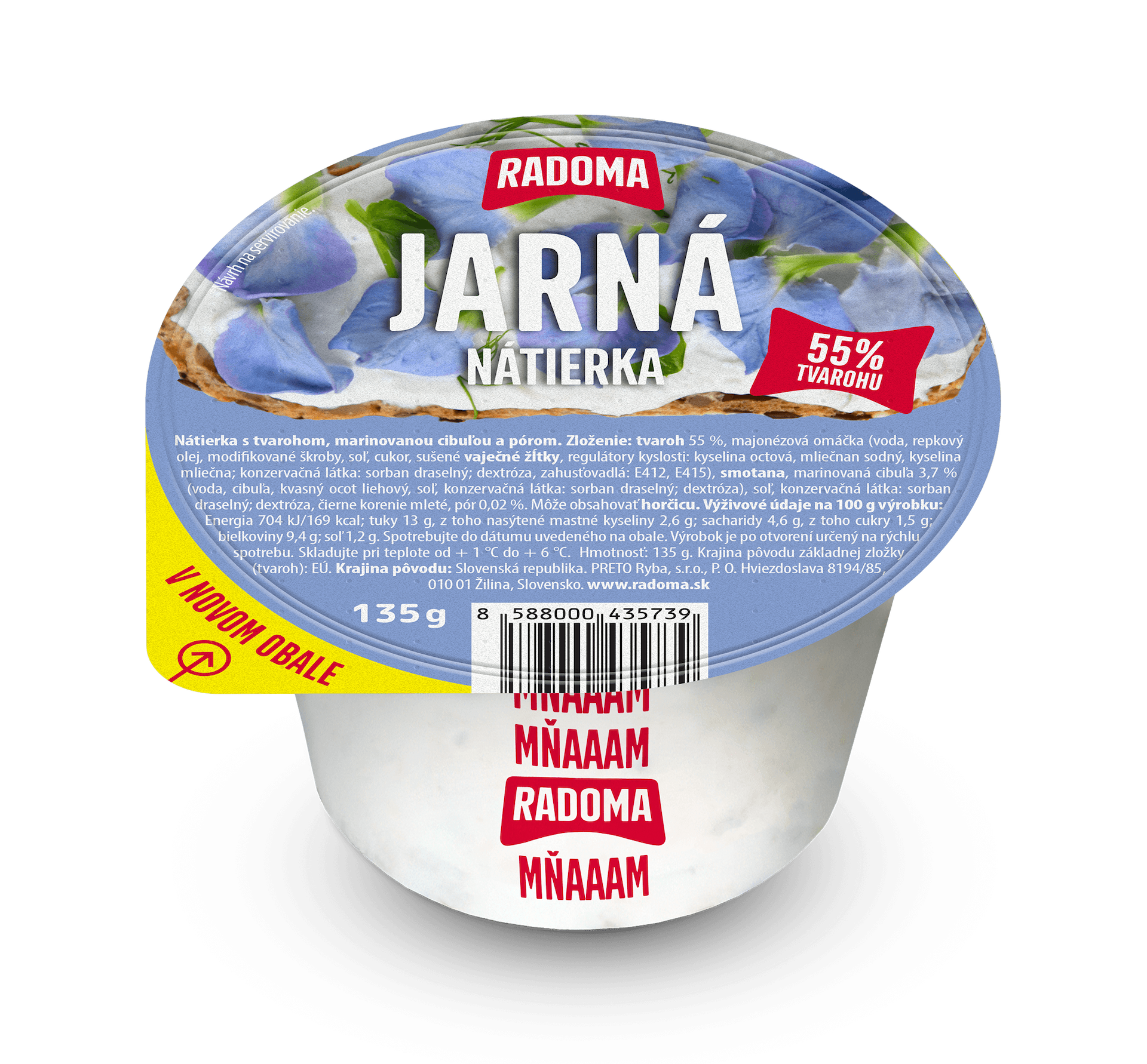 Jarná nátierka s tvarohom 135g