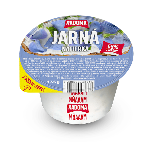 Jarná nátierka s tvarohom 135g
